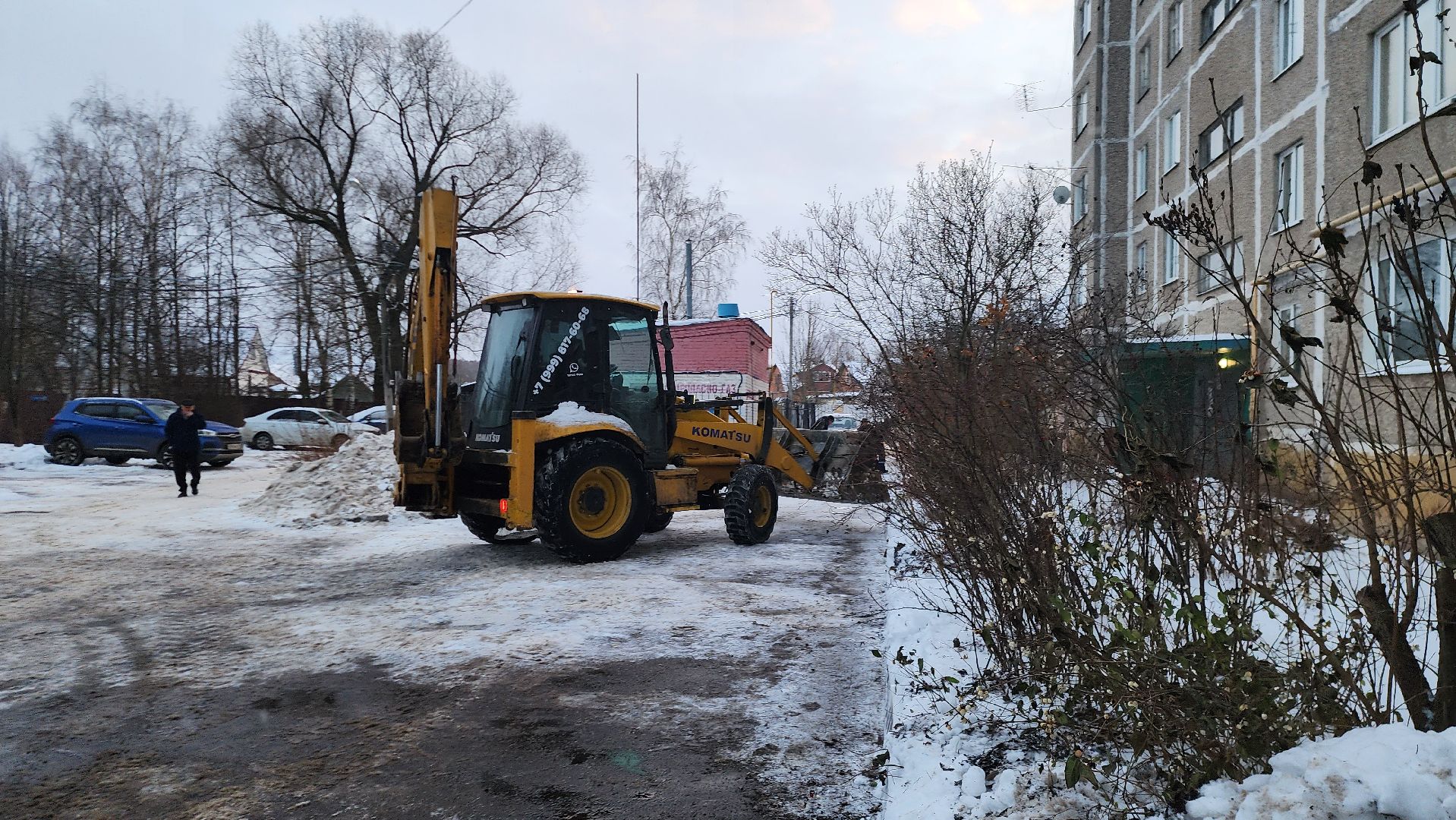 подольск, снег, уборка,