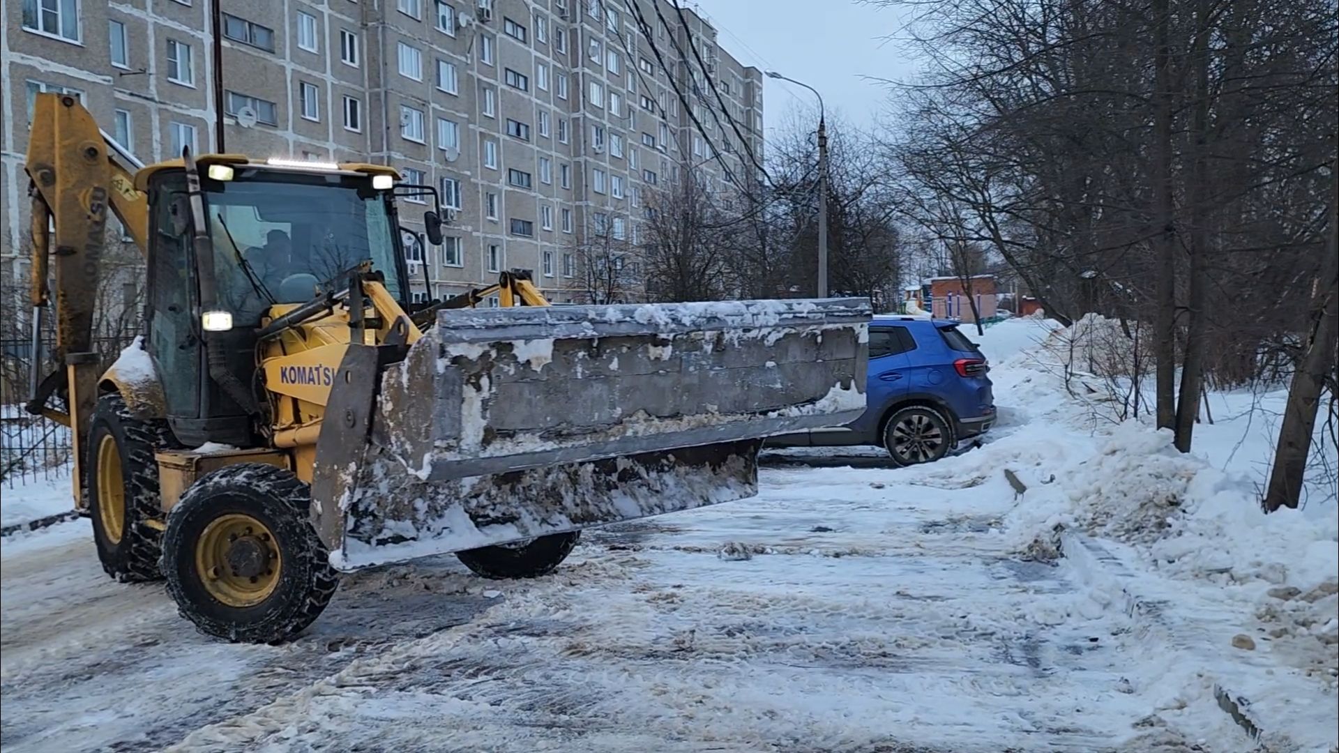 подольск, снег, уборка,