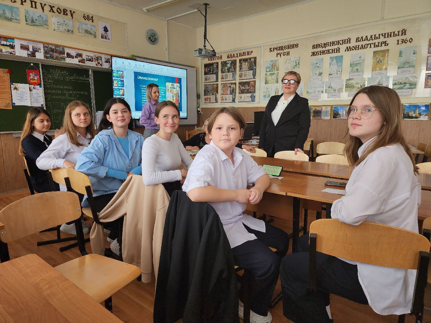 серпухов, капремонт школы, подмосковье, президентская программа,