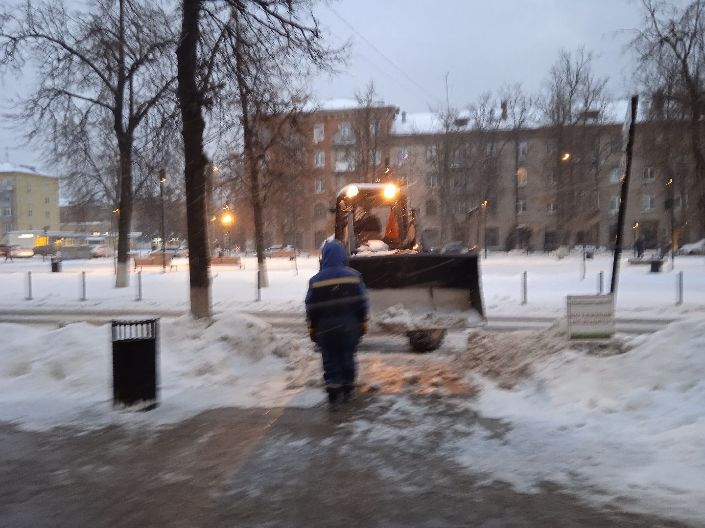 снегопад, уборка, Никитин, Воробьев, МБУ Городское хозяйство,