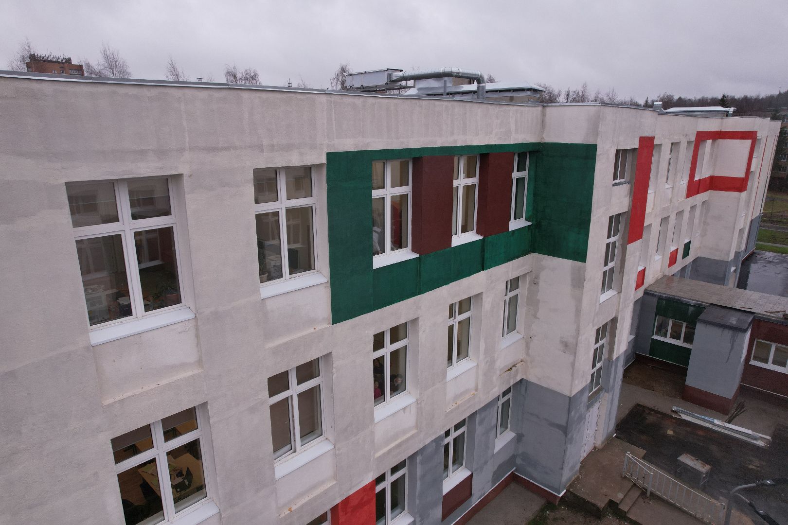 школа, селятино,видео с коптера,