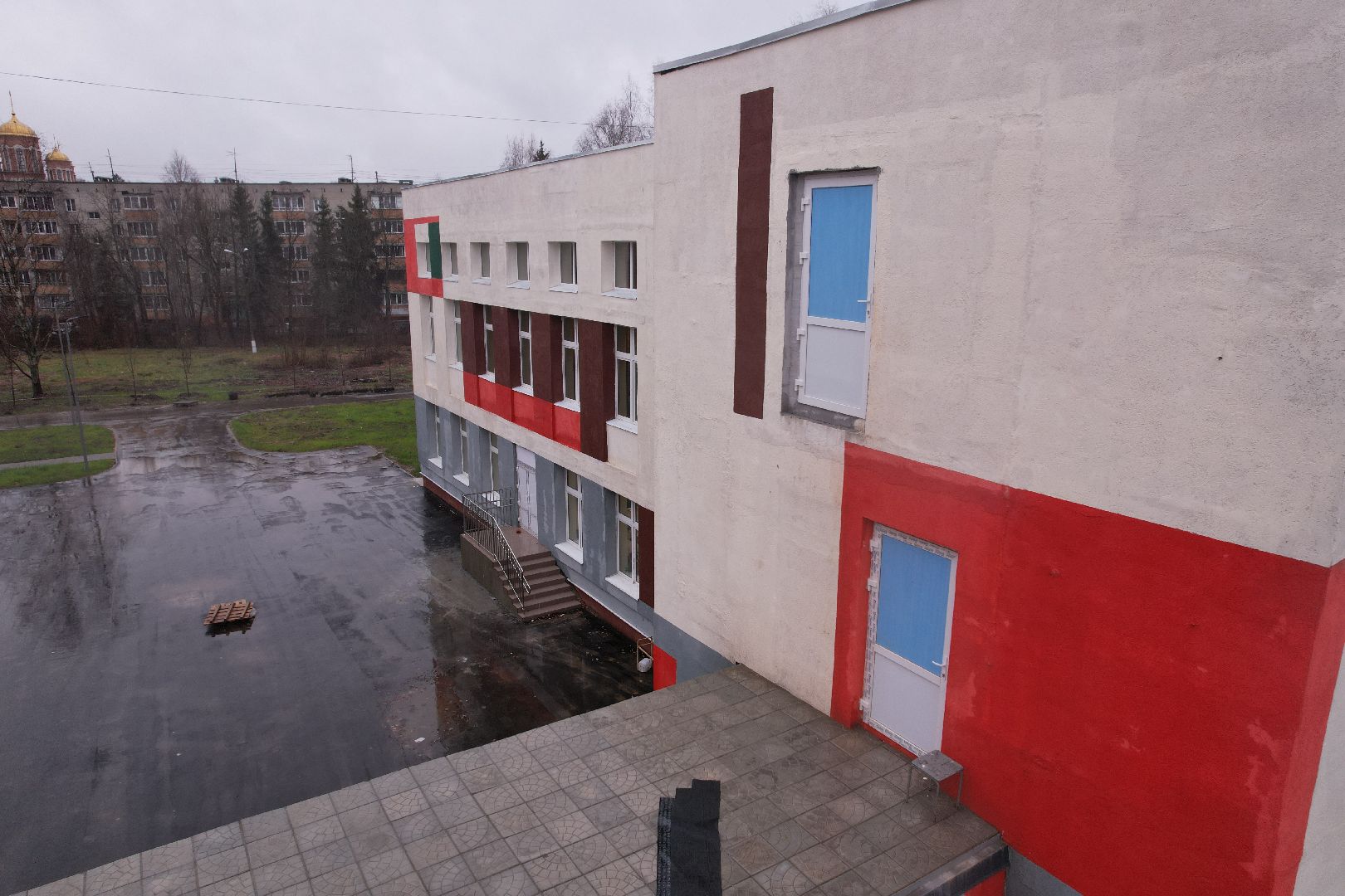 школа, селятино,видео с коптера,