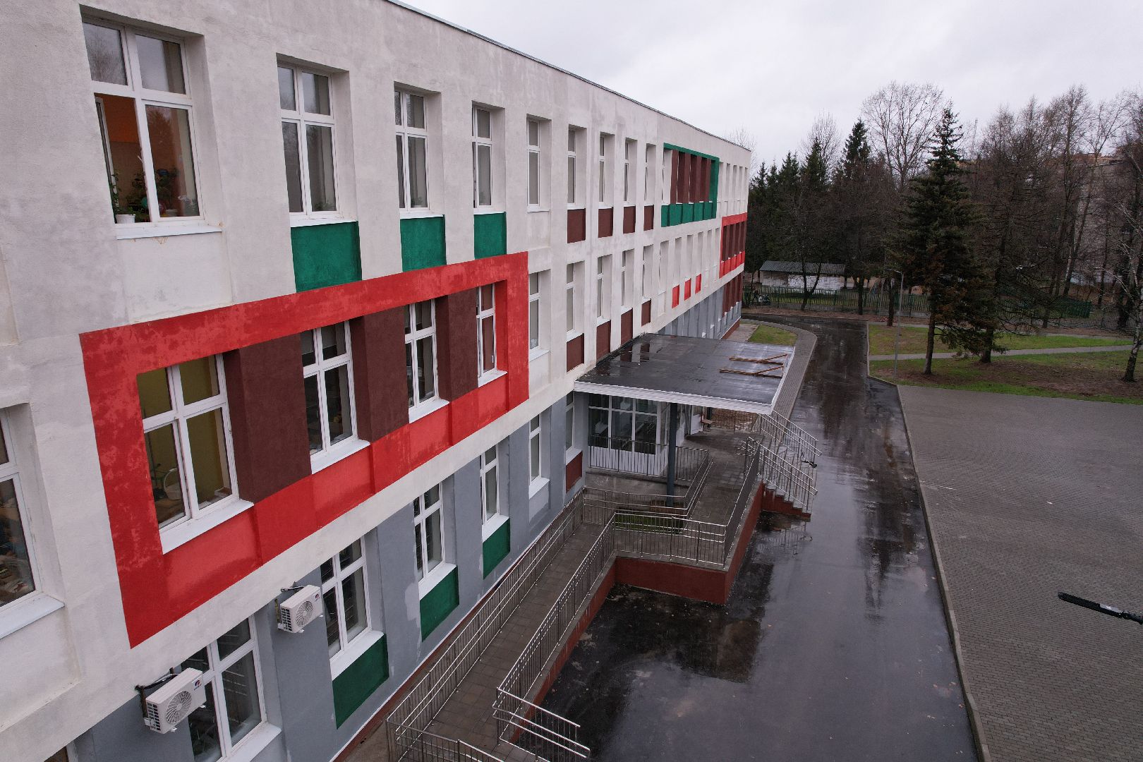 школа, селятино,видео с коптера,