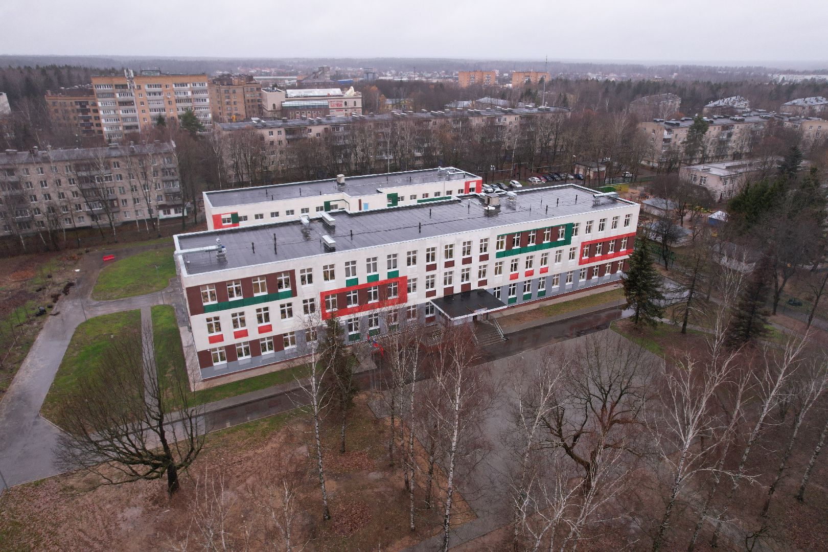 школа, селятино,видео с коптера,