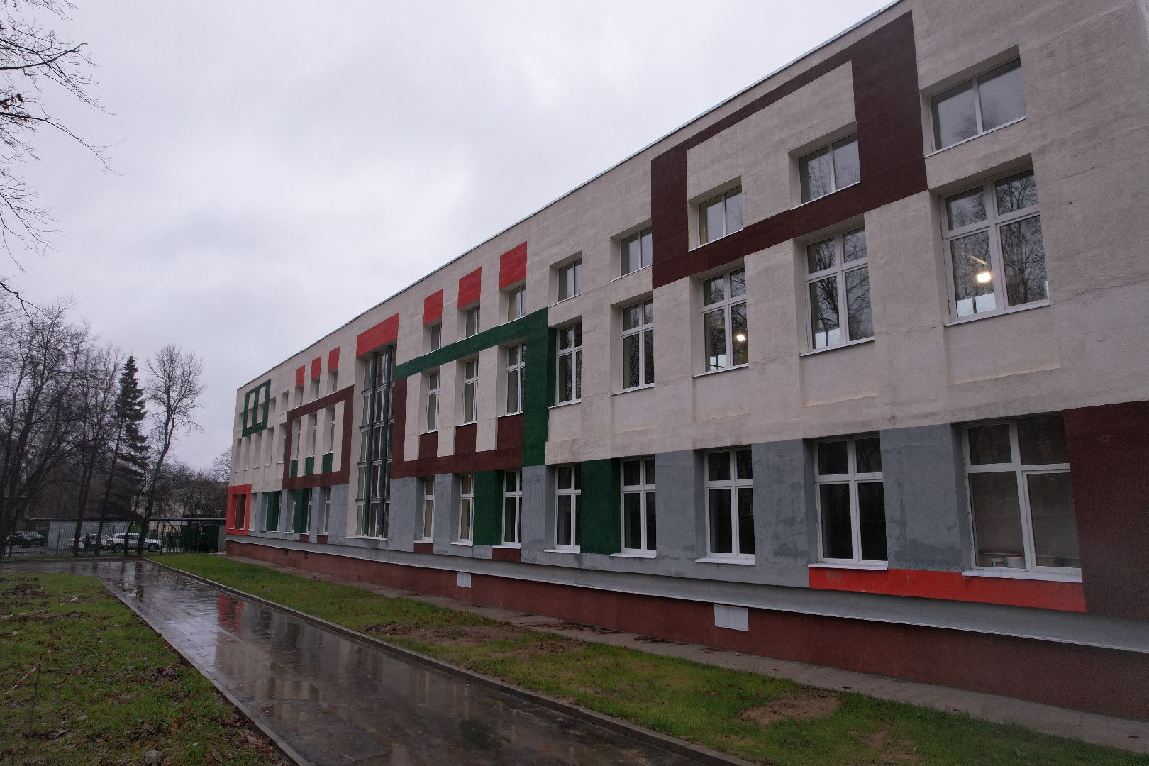 школа, селятино,видео с коптера,