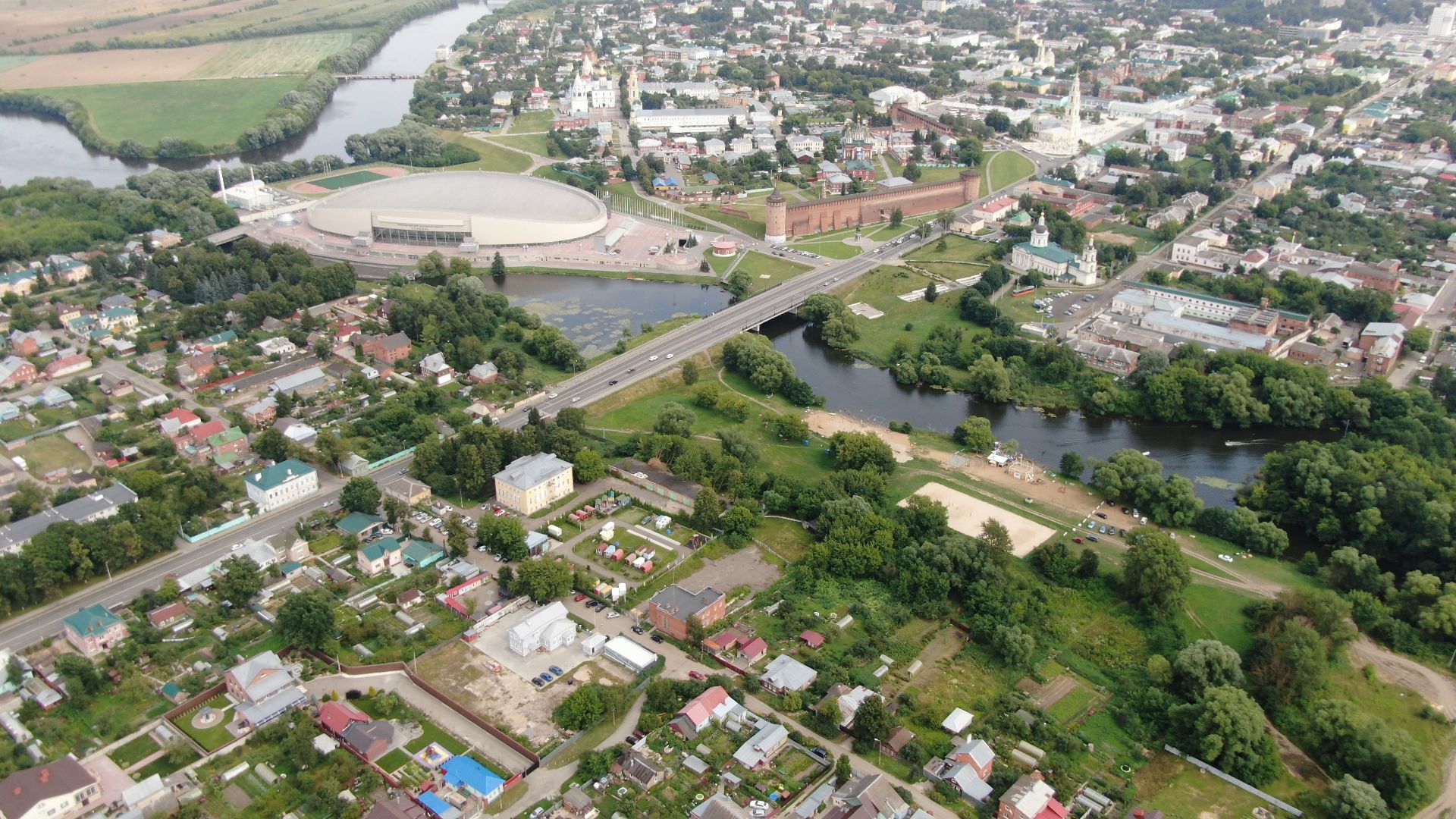 кемпинг, коломна, туризм,видео с коптера,