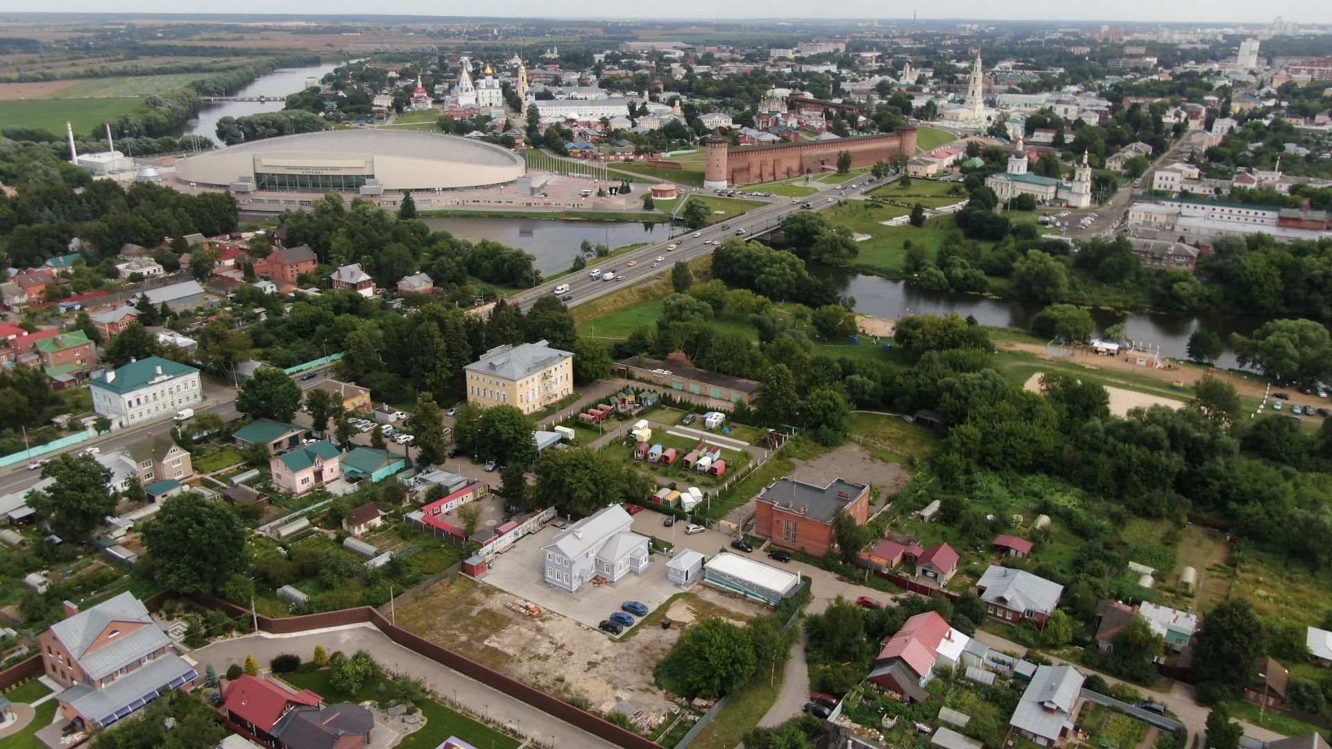 кемпинг, коломна, туризм,видео с коптера,