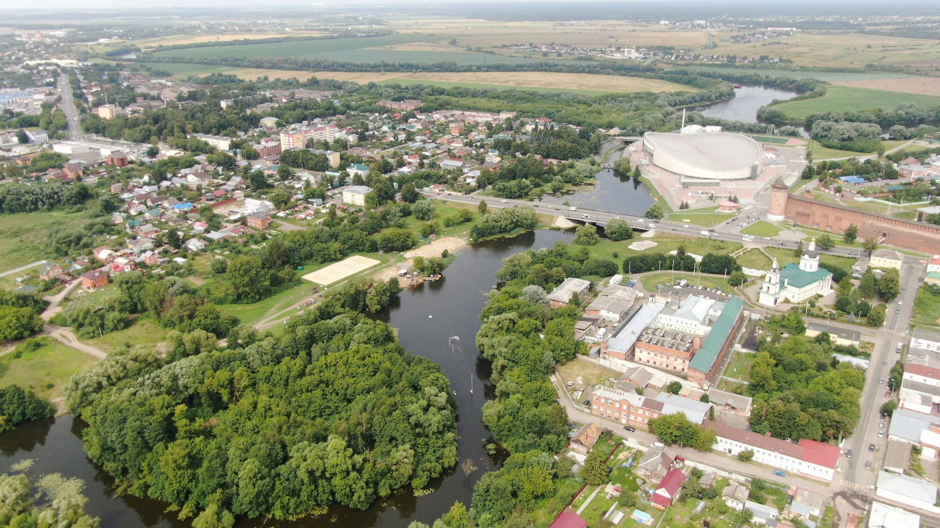 кемпинг, коломна, туризм,видео с коптера,