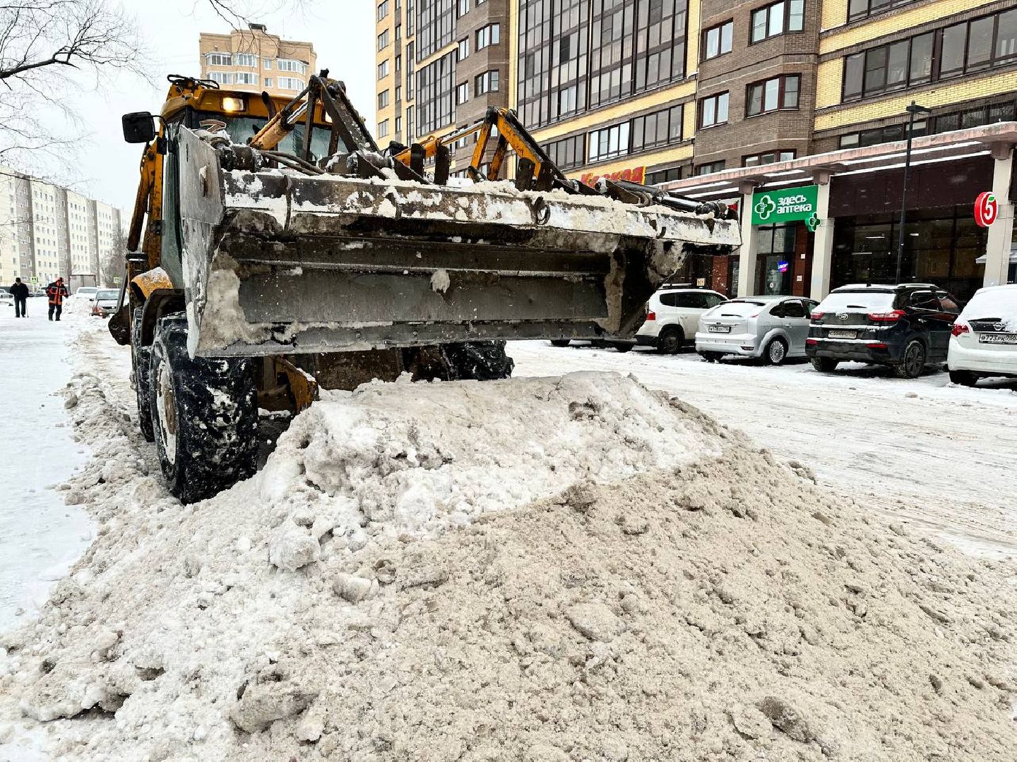 уборка снега, коммунальные службы, снегоуборка, Наро-Фоминск,