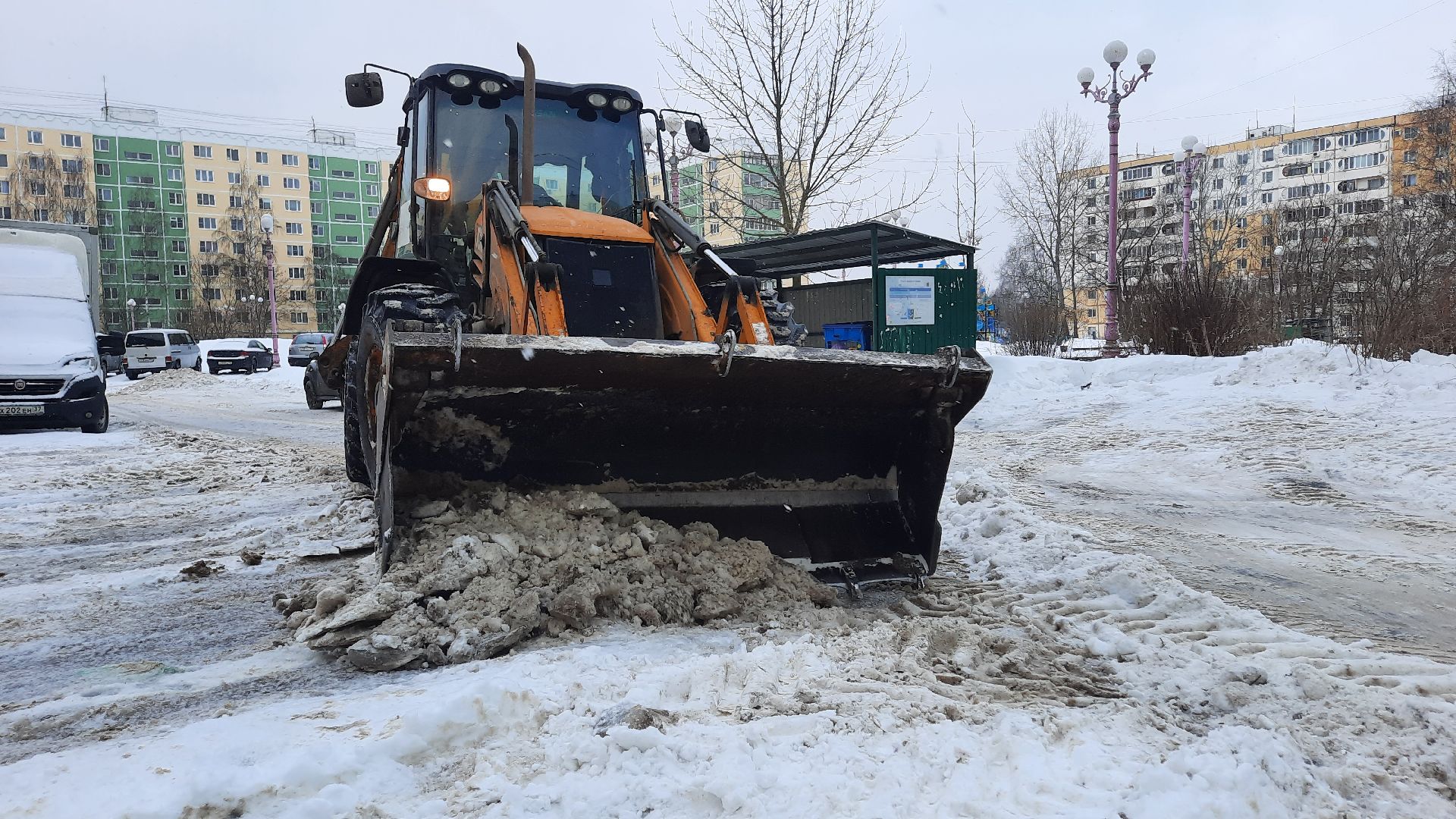 уборка снега, коммунальные службы, снегоуборка, Наро-Фоминск,