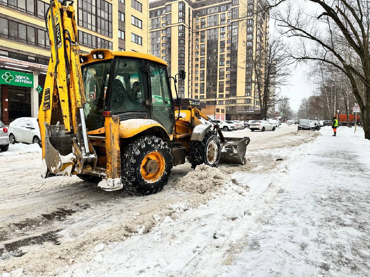 уборка снега, коммунальные службы, снегоуборка, Наро-Фоминск,
