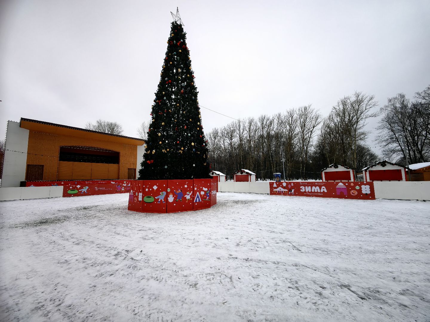 ель, новый год, парк, праздник, шары, новогодние украшения,