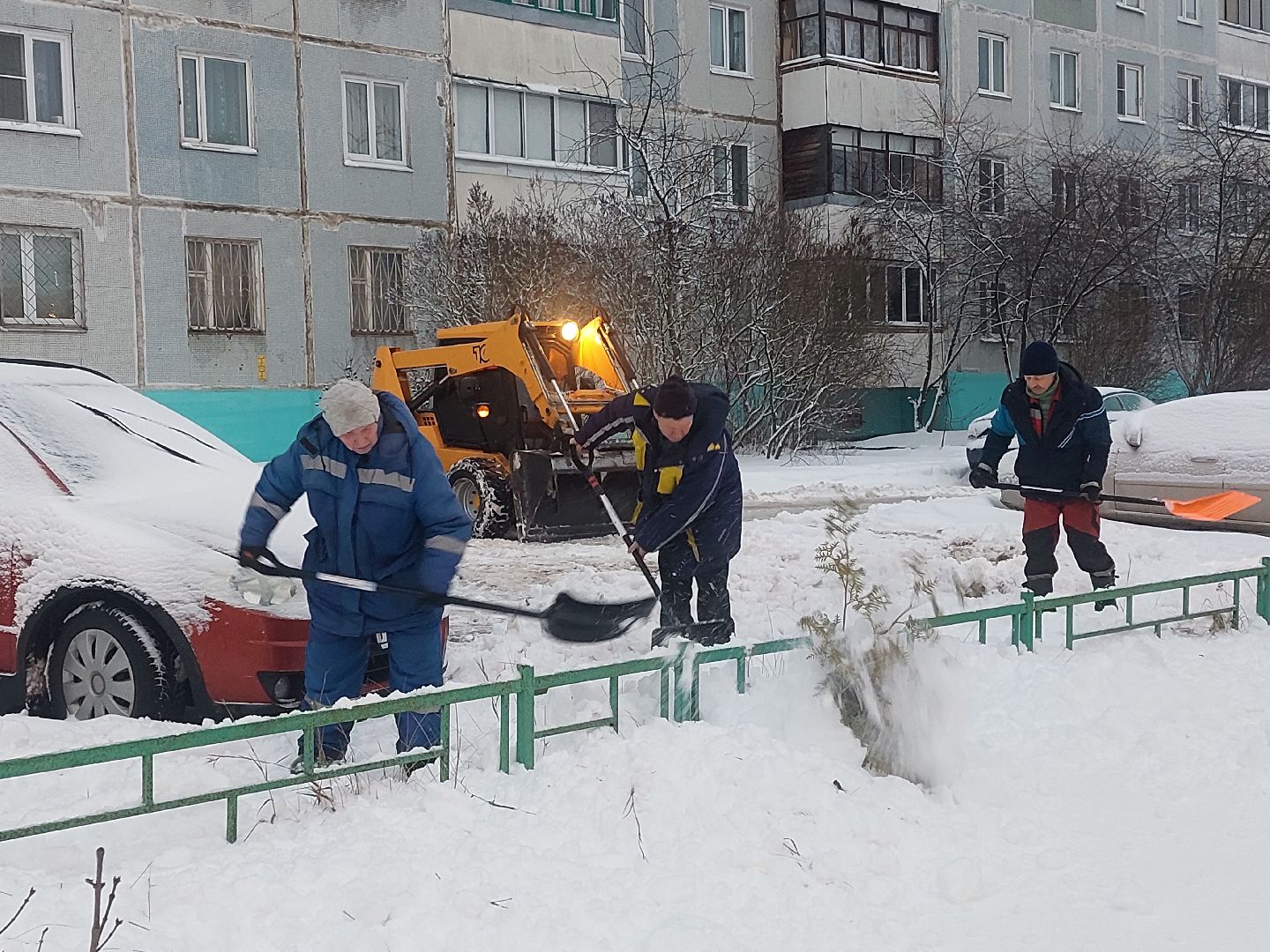 уборка дорог, уборка дворов, уборка снега, глава округа, снегоуборочная техника,