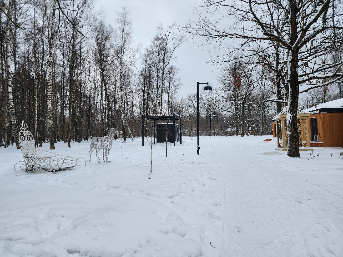 парк, фрязино, украшение, новый год,