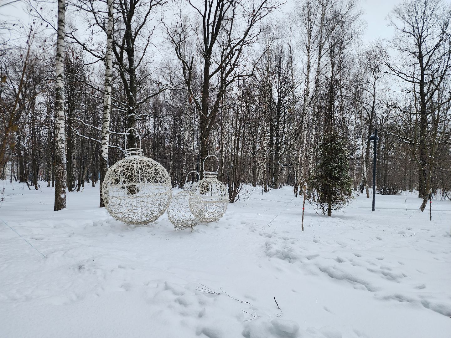 парк, фрязино, украшение, новый год,