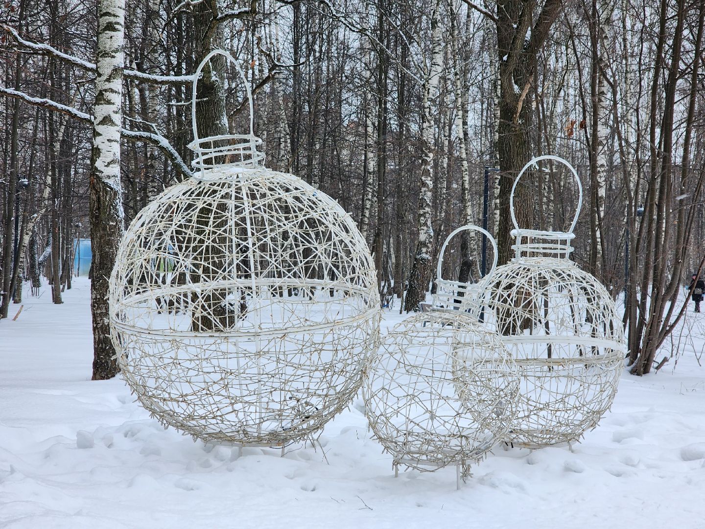 парк, фрязино, украшение, новый год,