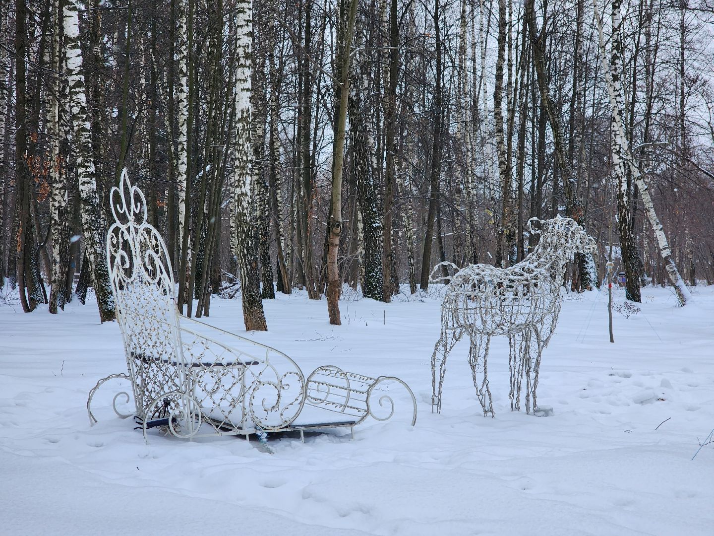 парк, фрязино, украшение, новый год,