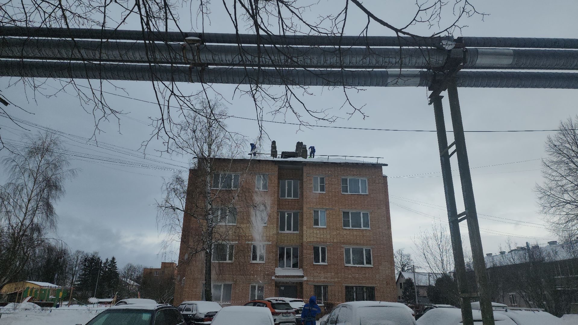 снег, руза, рузский городской округ, московская область, подмосковье, Коммунальные службы, Коммунальщики,