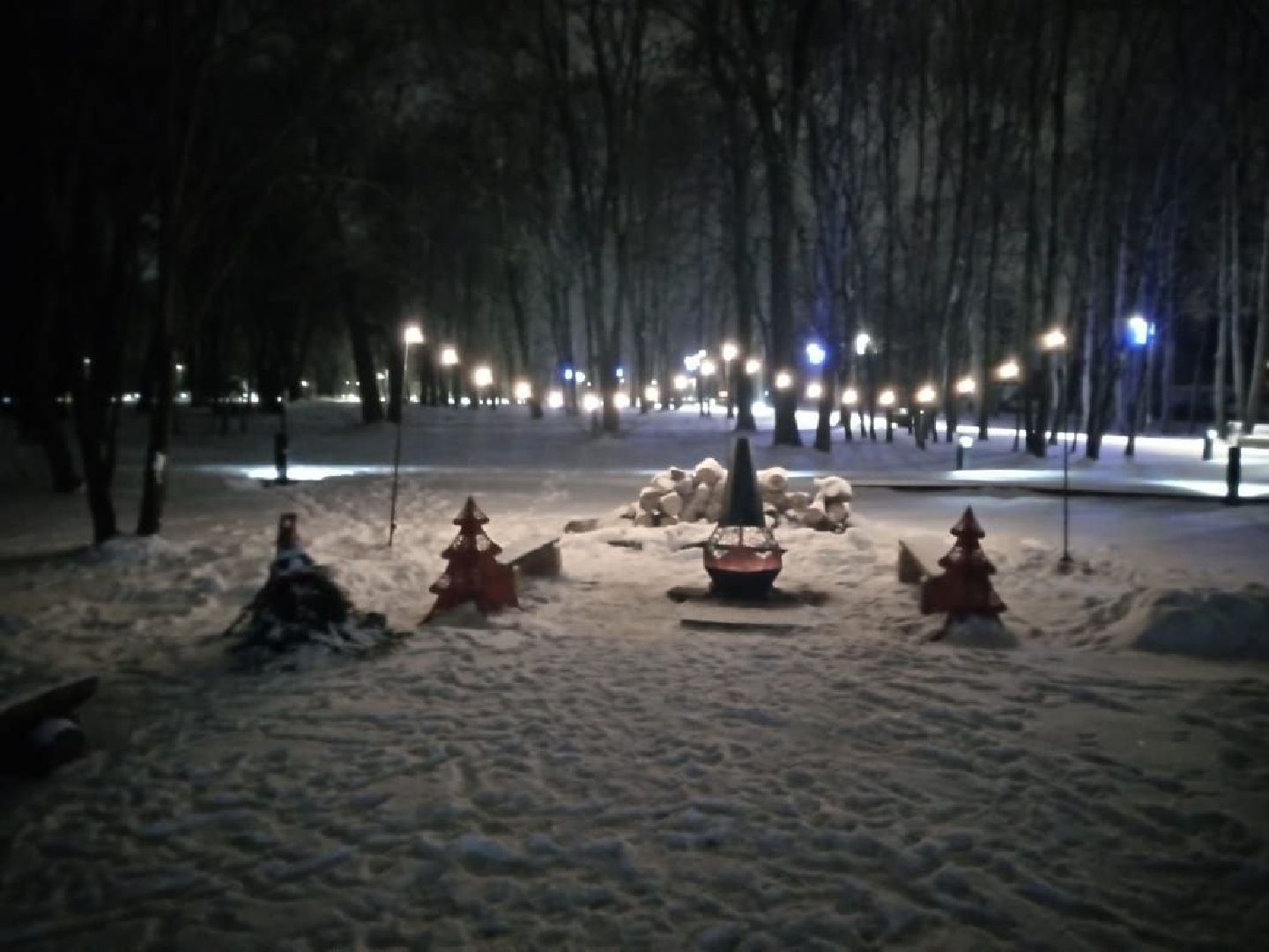 зимний сезон, новогодние елки, Лосино-Петровский,