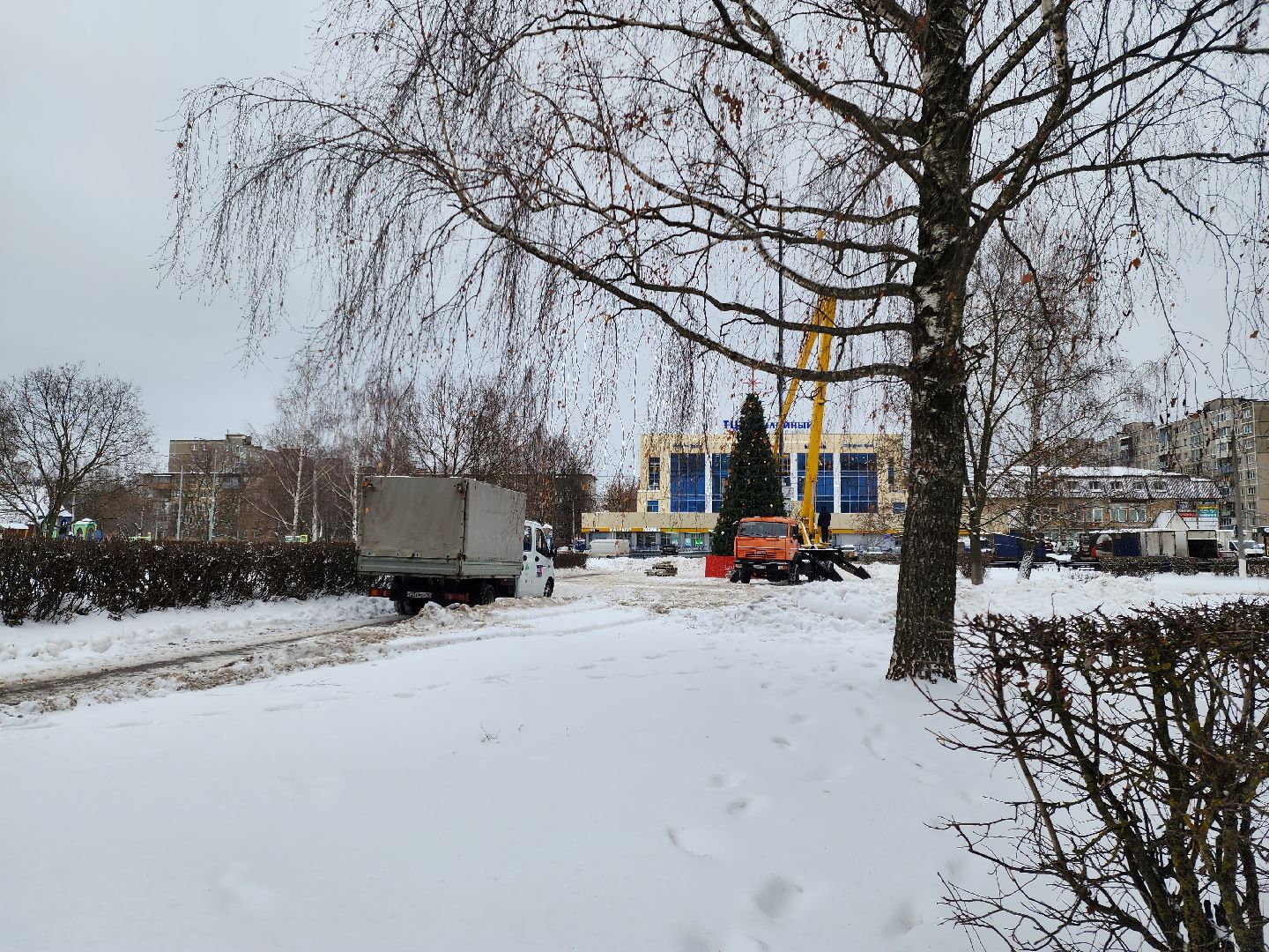 Подольск, Новый год, Праздник, Елка, гирлянды,