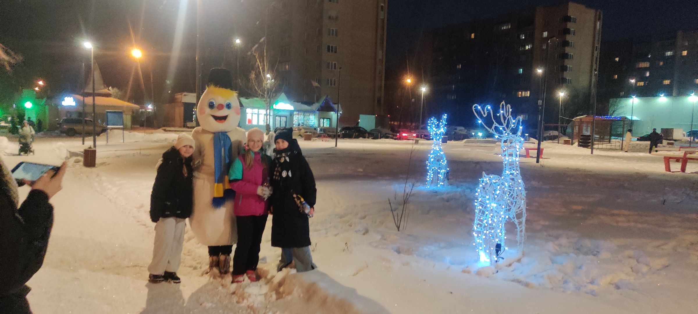 красноармейск, г.о. пушкинский,зима в подмосковье, иллюминация, новогодняя ель,