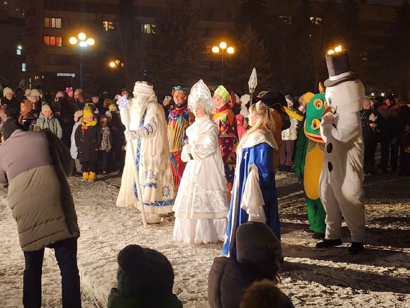 зажжение огней, елка, ёлка, новый год, Заголовацкий, орехово-зуево,