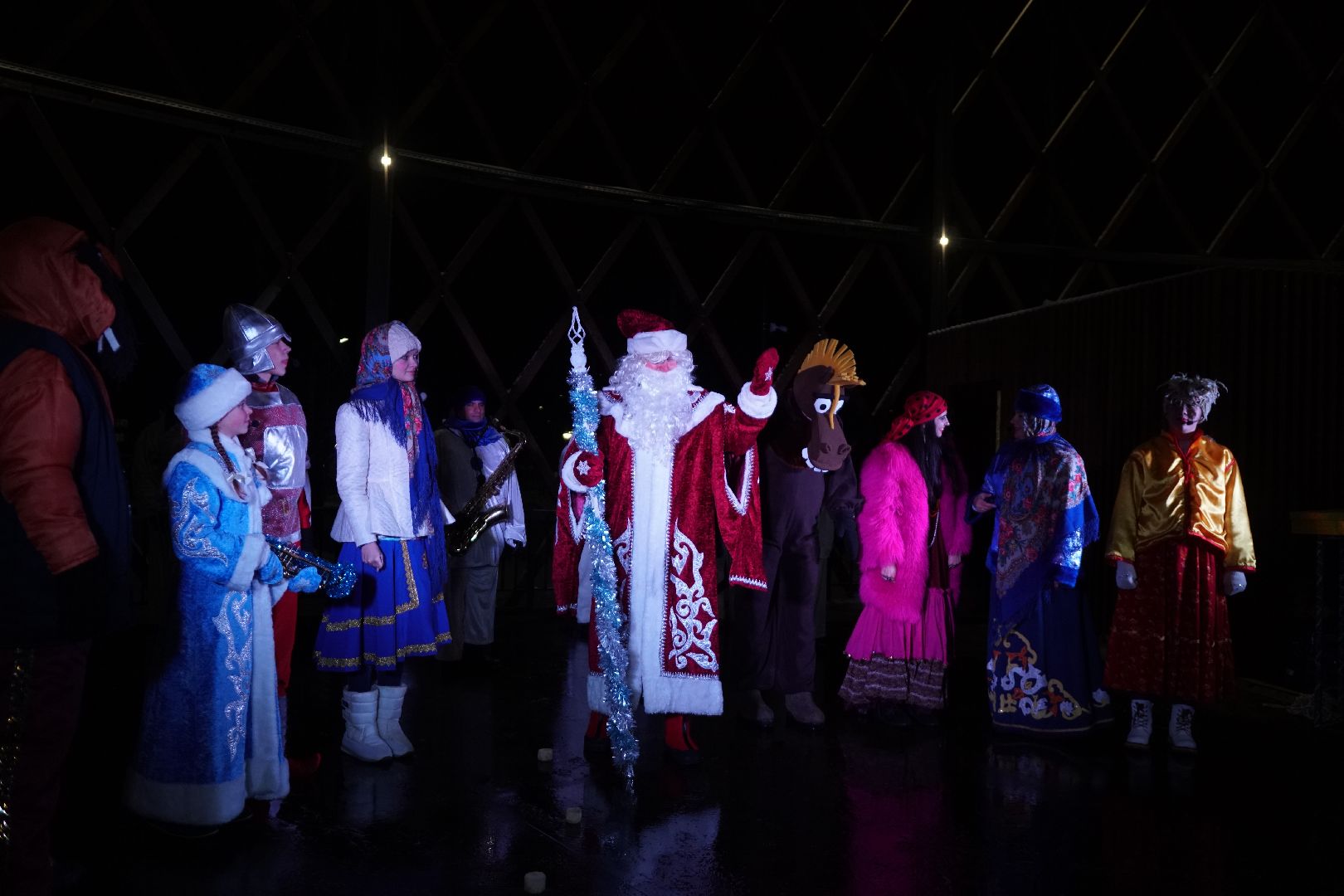 Егорьевск, Подмосковье, Новый год, оркестр, снеговики, оркестр снеговиков, новый год, праздник, елка,
