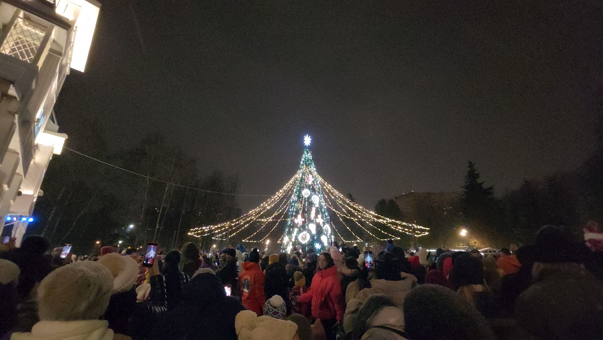 Пушкино, Новый год, Елка, зима в подмосковье, Дед мороз, Снегурочка,