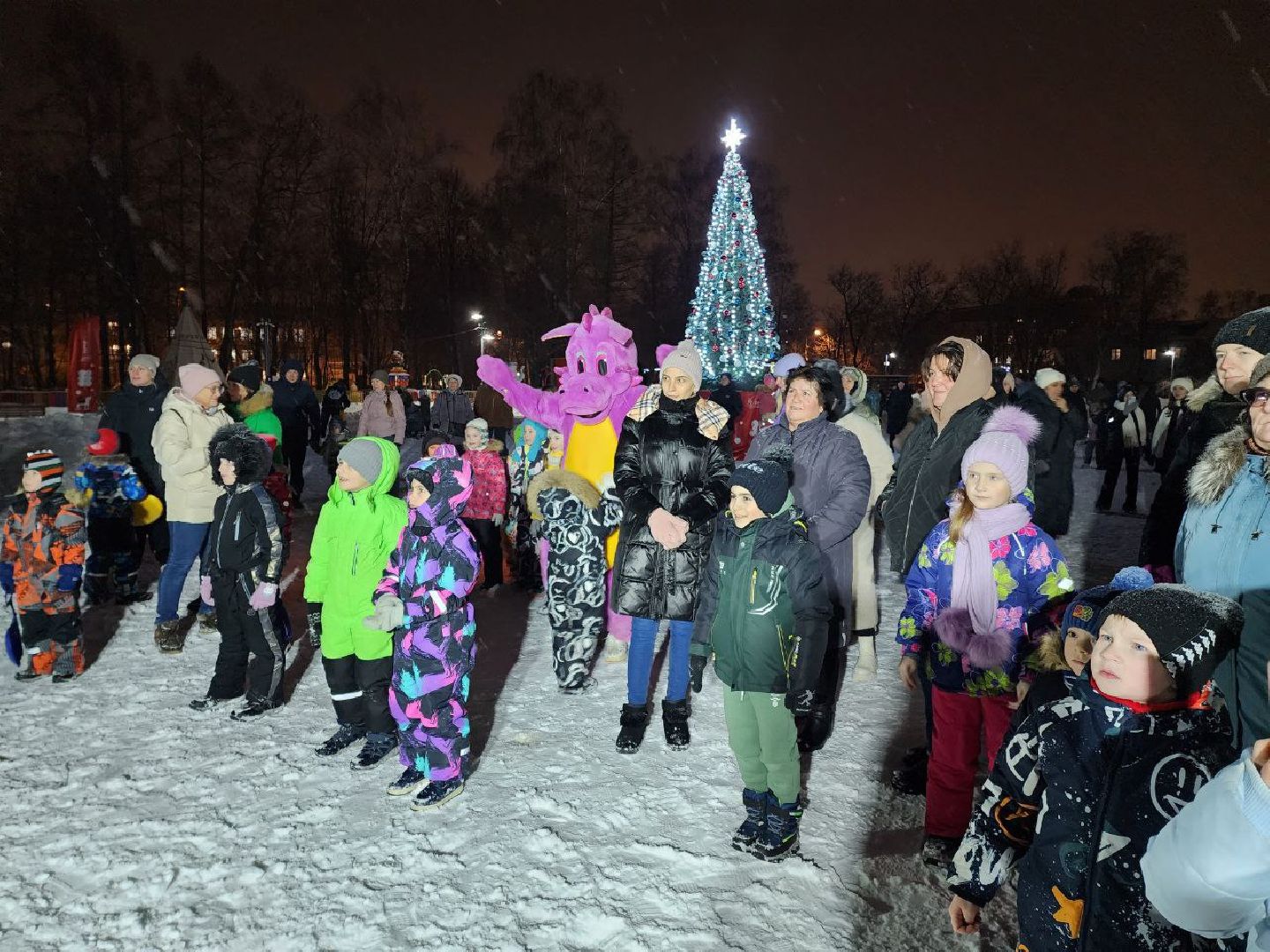 солнечногорск, зима, Дед мороз, Праздник, Снег,