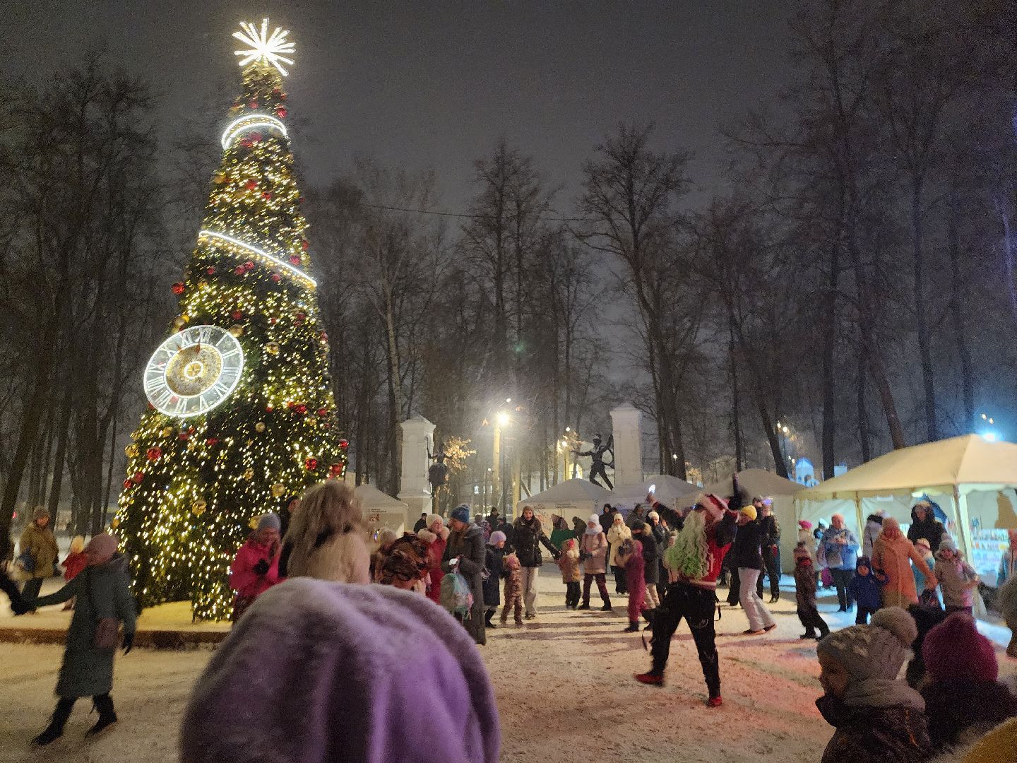 Серпухов, Подмосковье, Зима в Подмосковье, открытие зимнего сезона, парк имени Олега Степанова,