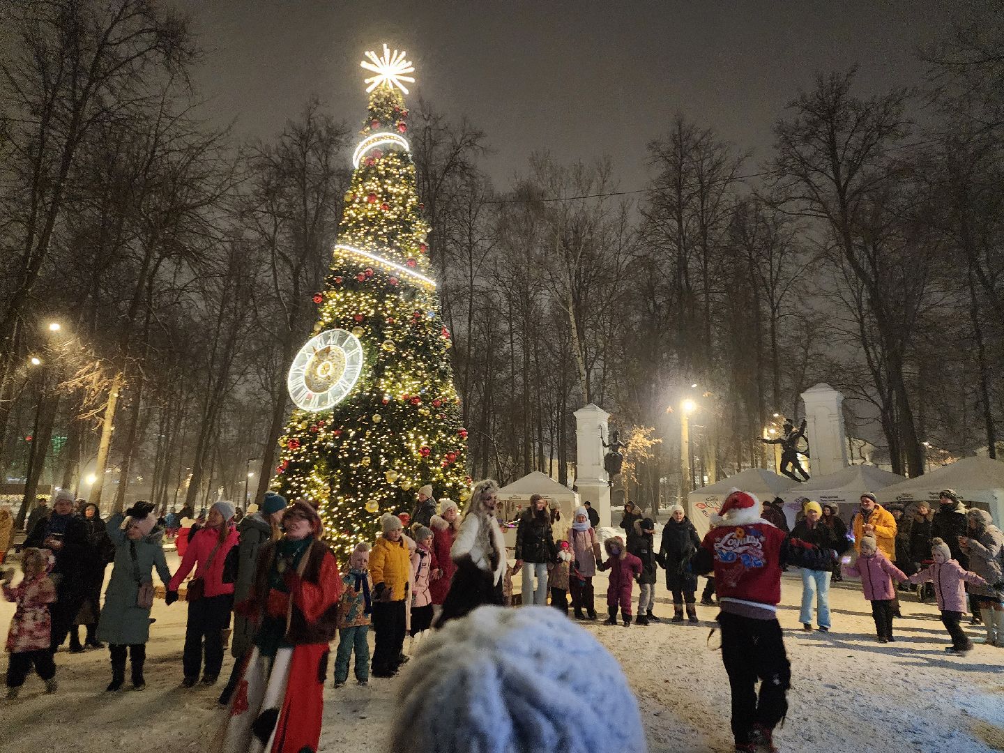 Серпухов, Подмосковье, Зима в Подмосковье, открытие зимнего сезона, парк имени Олега Степанова,