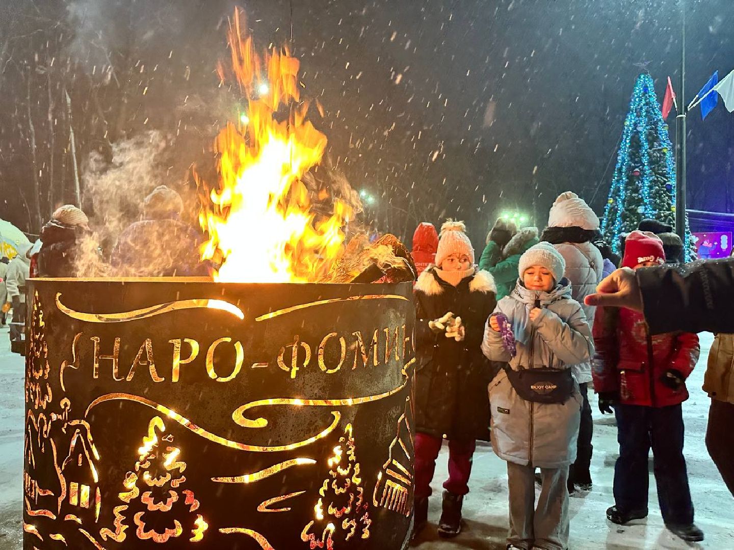 ёлка, зима в подмосковье, наро-фоминск,