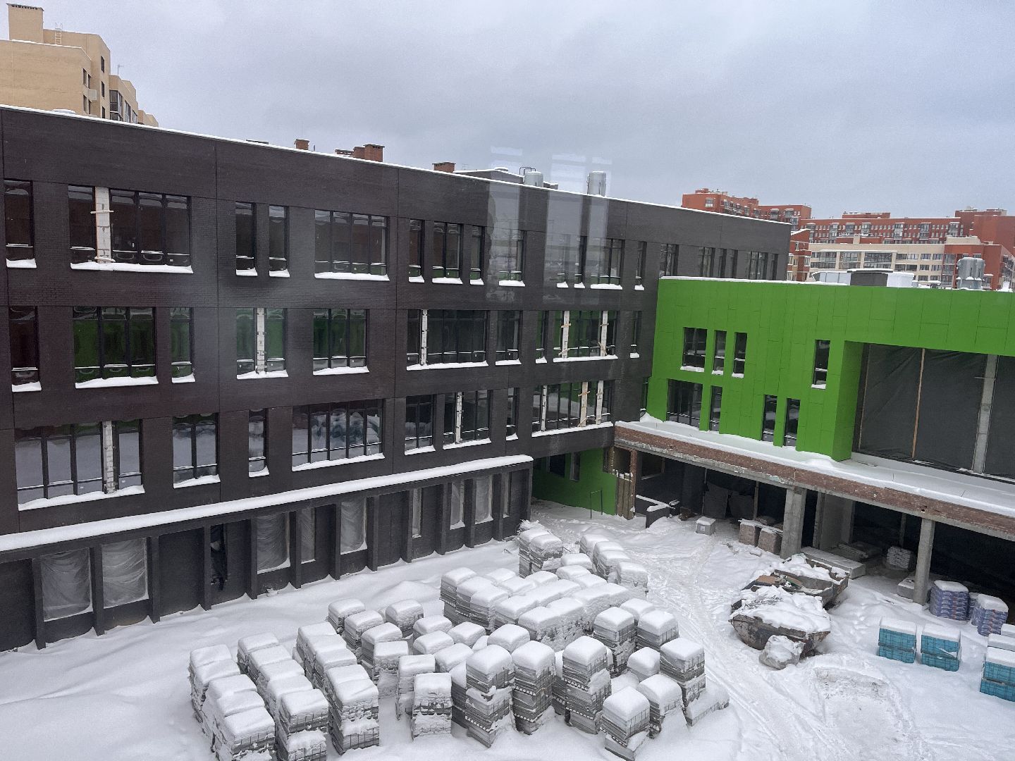 красногорск, строительство, школа, отрада,