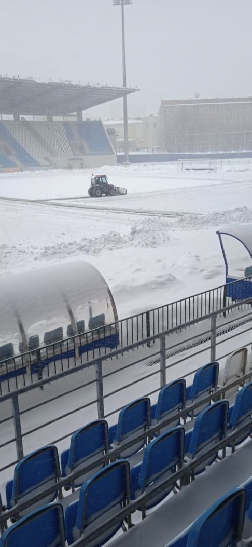 Подольск, Футбол, Зимний футбол, Снегопад, Стихия, Спорт,