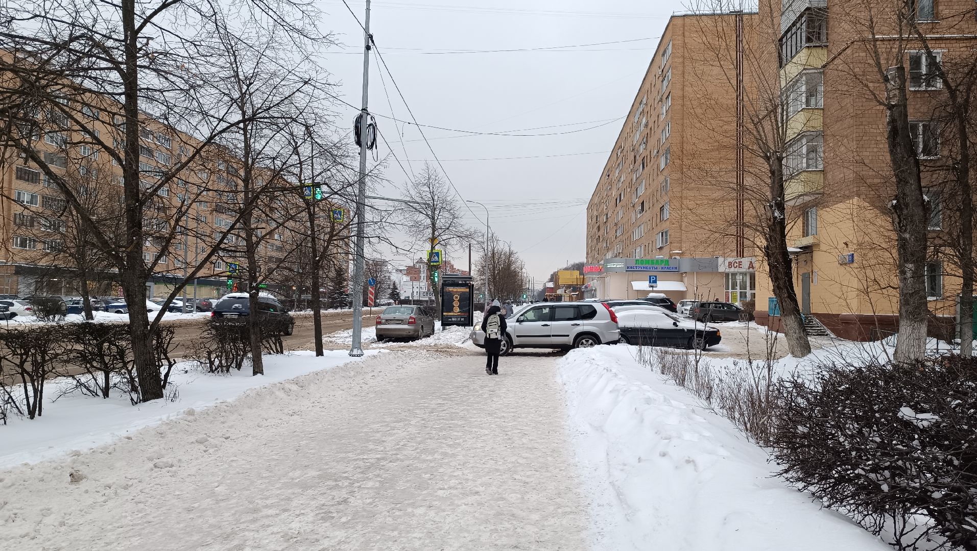 зима, велосипед, лобня,