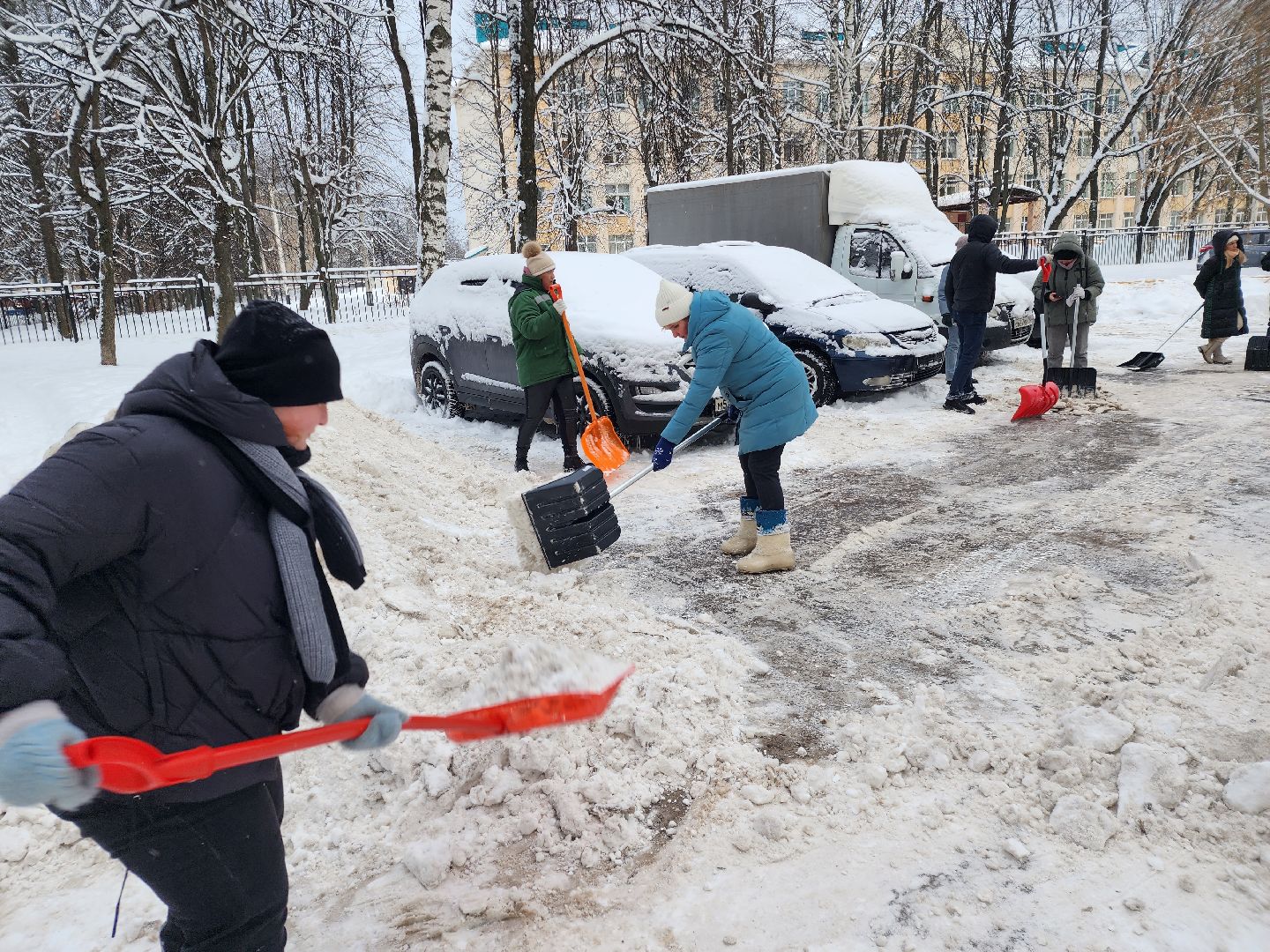 снегопад, снегоуборка, снегоуборочная техника,