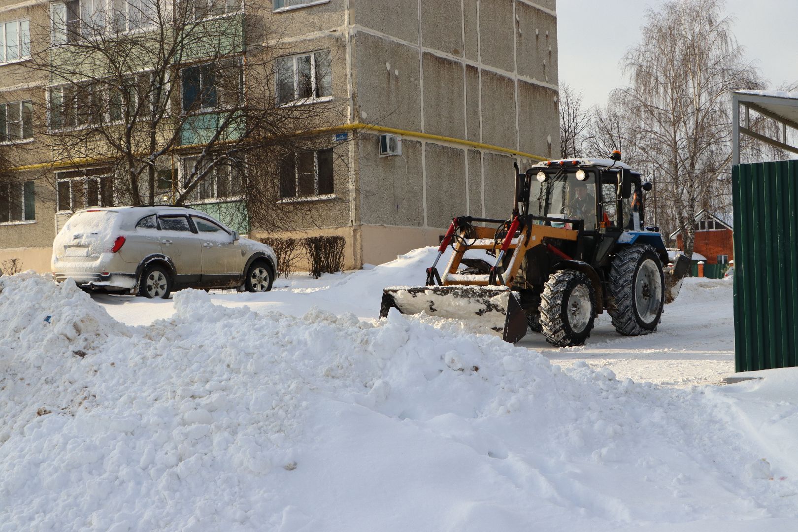 снегопад, Серебряные Пруды, ликвидация последствий снегопада, благоустройство, дворы, дороги,