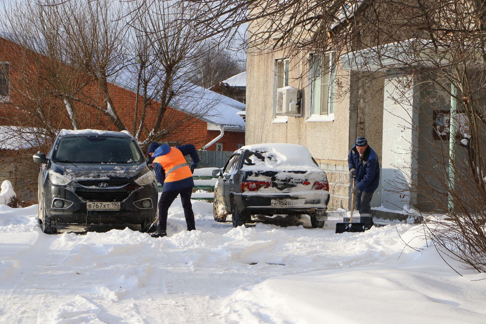 снегопад, Серебряные Пруды, ликвидация последствий снегопада, благоустройство, дворы, дороги,