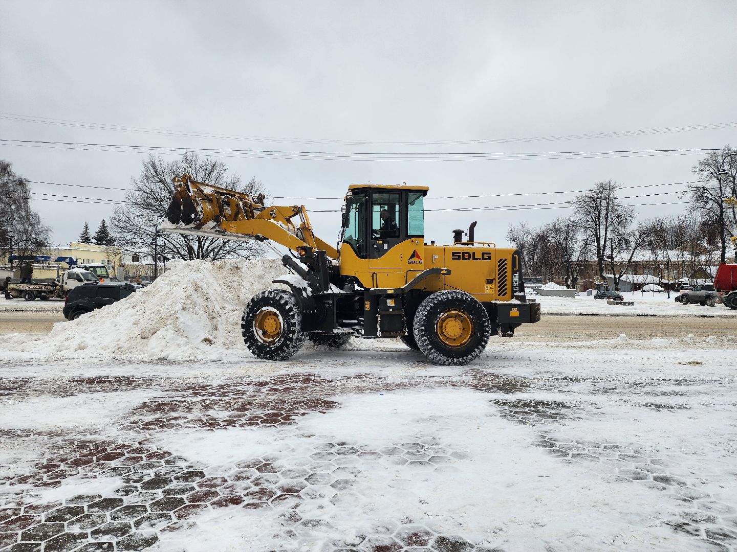 коммунальные службы, уборка общественных территорий, снегопад, Ногинск, Богородский городской округ,
