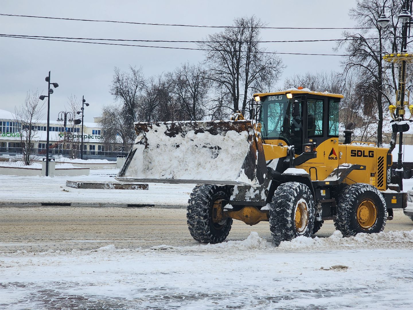 коммунальные службы, уборка общественных территорий, снегопад, Ногинск, Богородский городской округ,