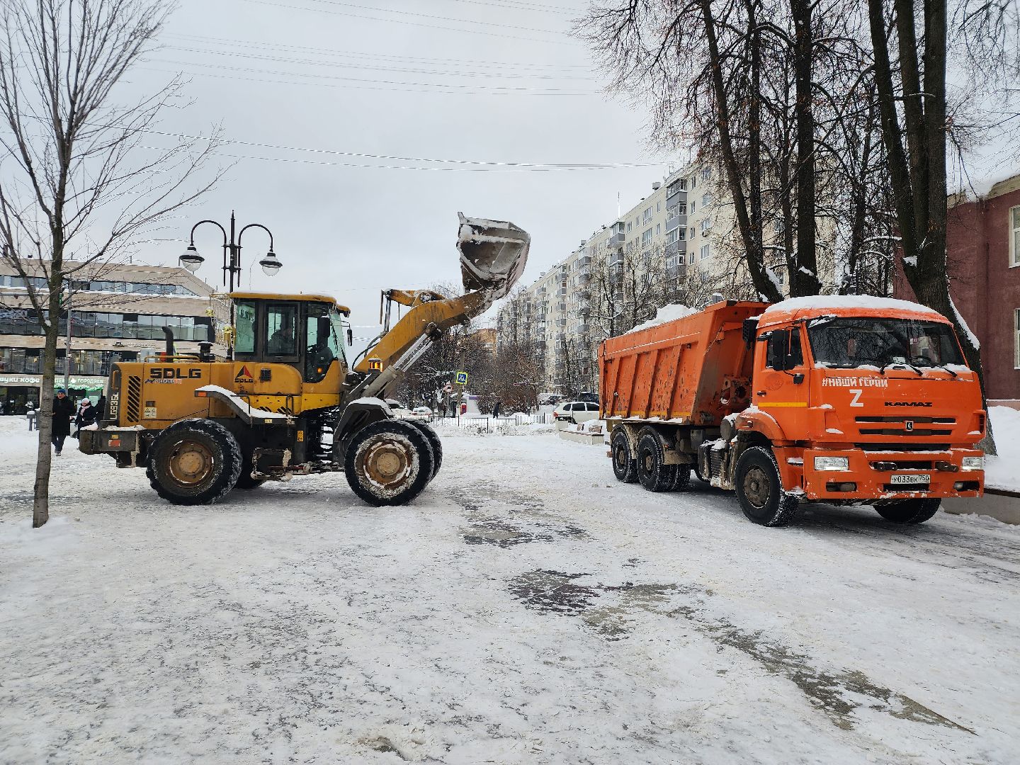 коммунальные службы, уборка общественных территорий, снегопад, Ногинск, Богородский городской округ,