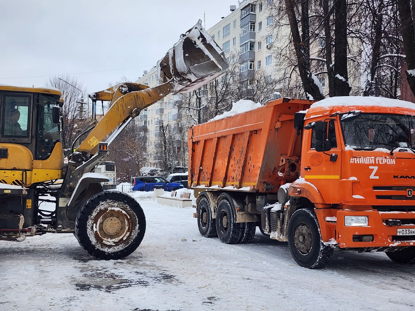 коммунальные службы, уборка общественных территорий, снегопад, Ногинск, Богородский городской округ,