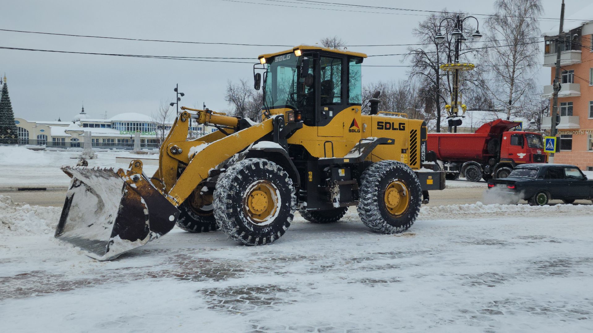 коммунальные службы, уборка общественных территорий, снегопад, Ногинск, Богородский городской округ,