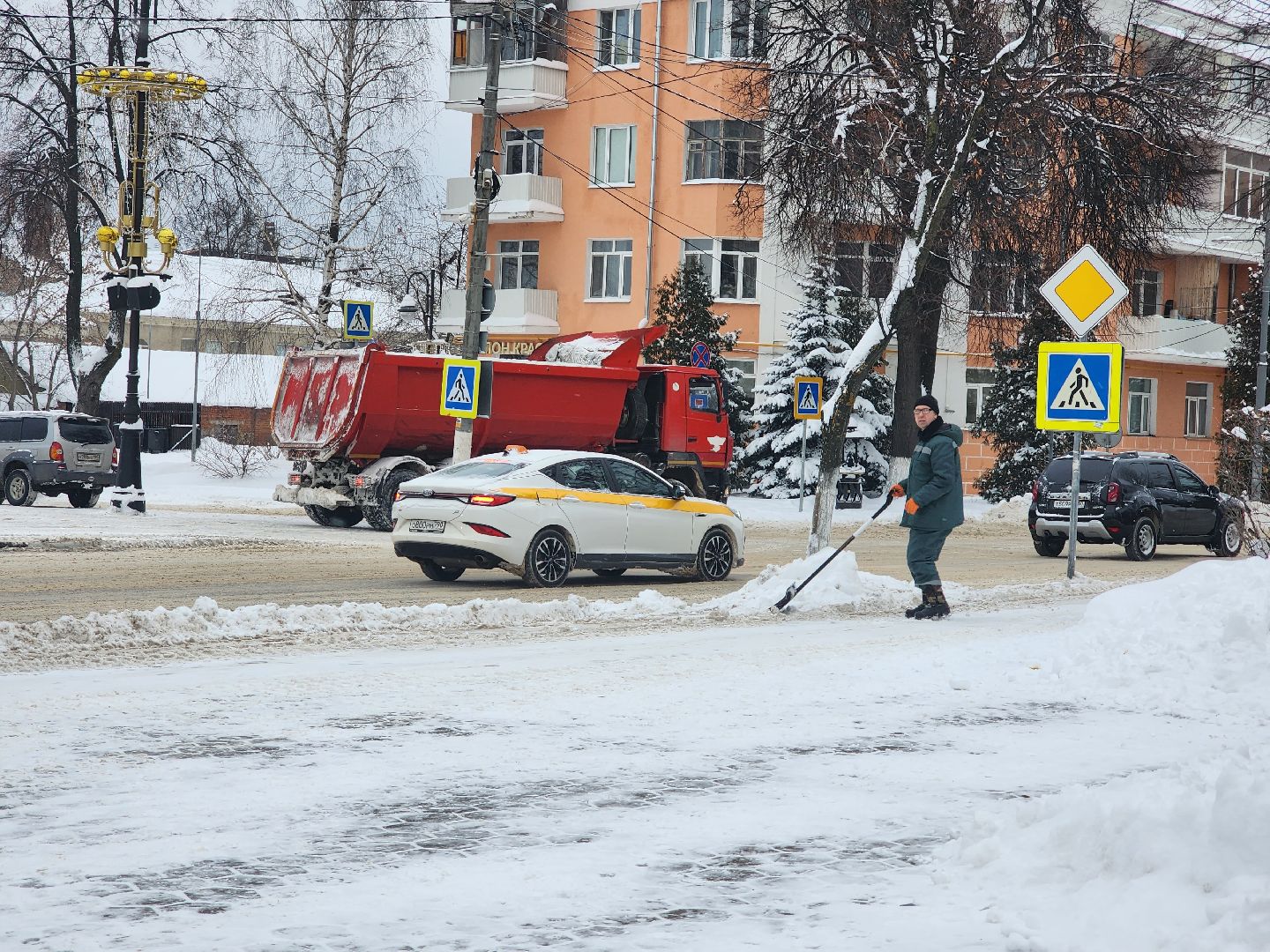 коммунальные службы, уборка общественных территорий, снегопад, Ногинск, Богородский городской округ,