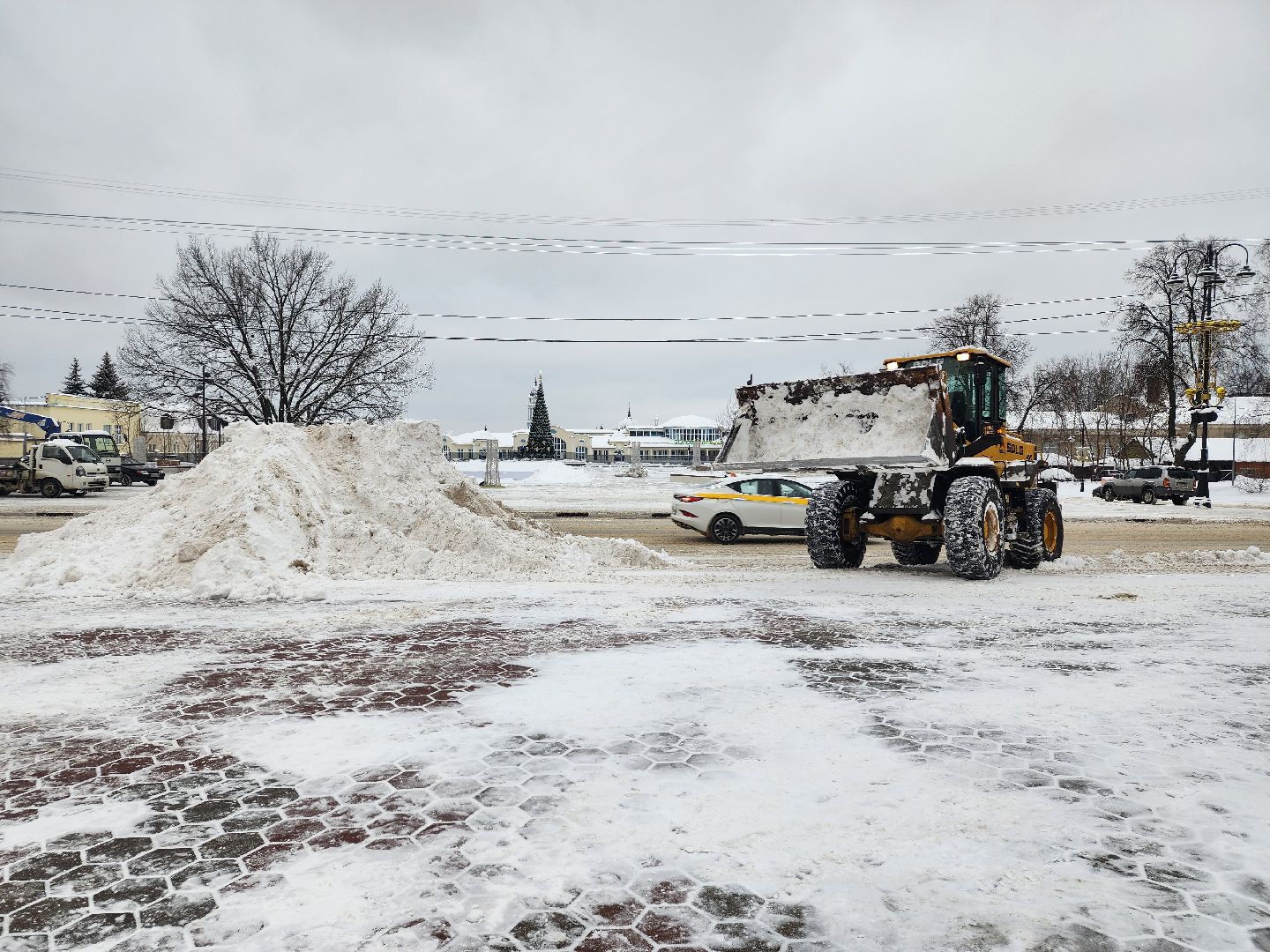 коммунальные службы, уборка общественных территорий, снегопад, Ногинск, Богородский городской округ,