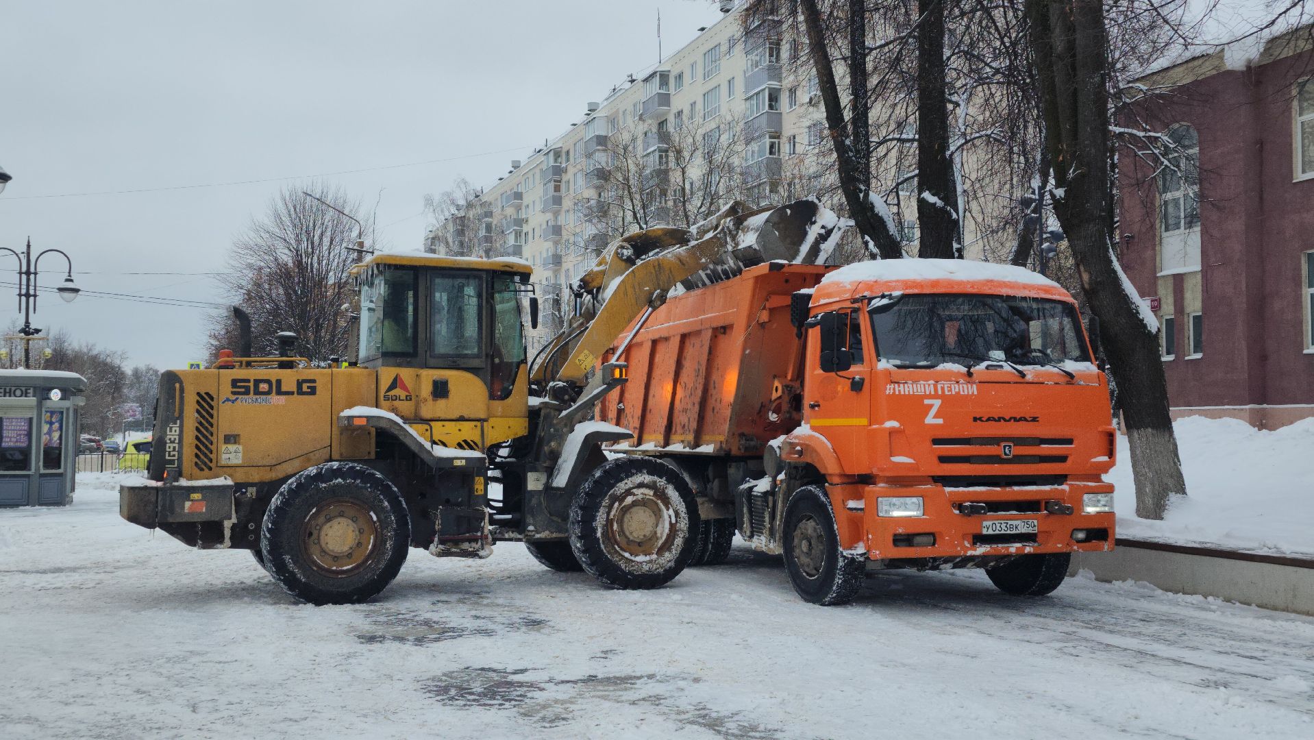 коммунальные службы, уборка общественных территорий, снегопад, Ногинск, Богородский городской округ,