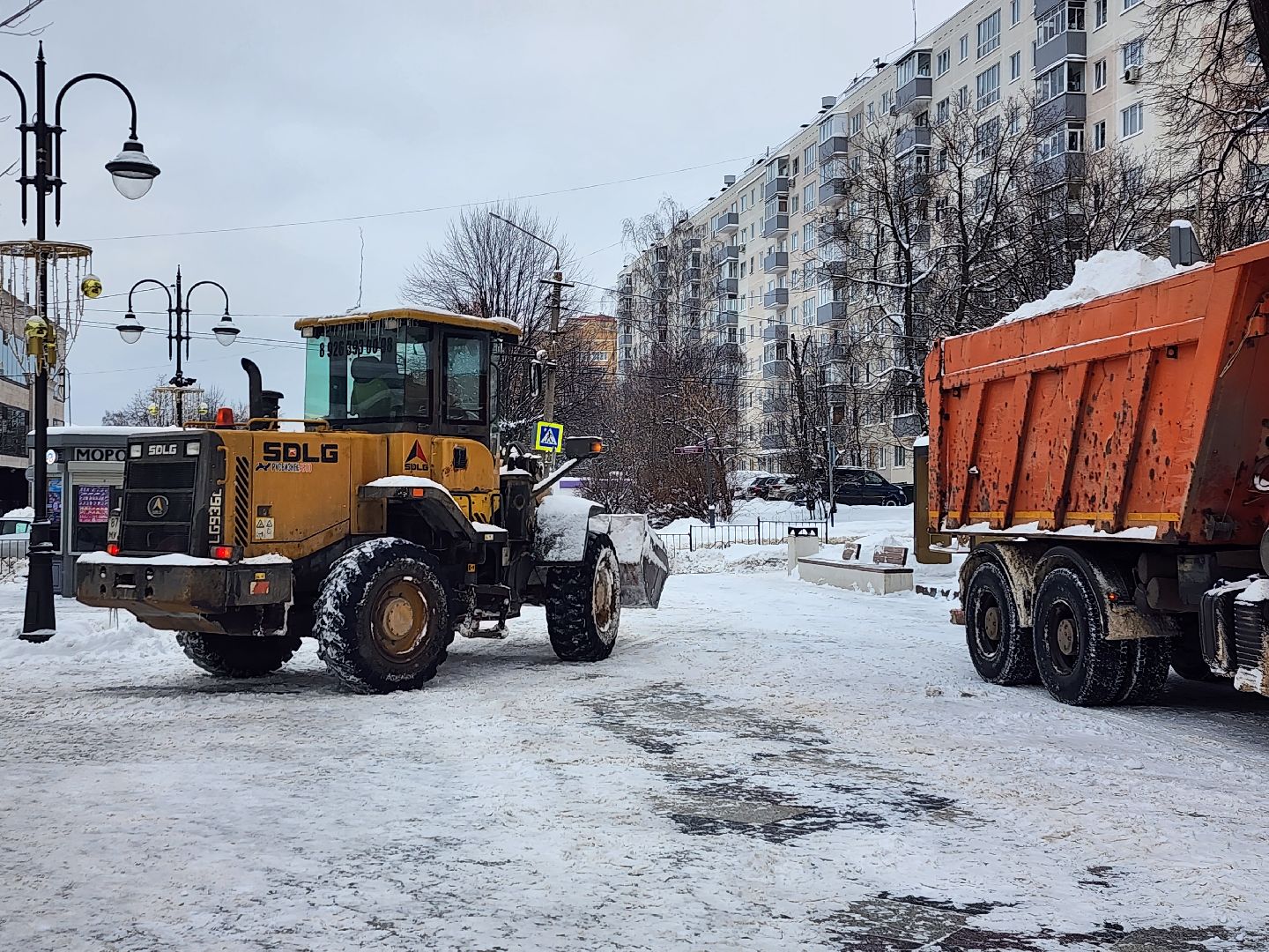 коммунальные службы, уборка общественных территорий, снегопад, Ногинск, Богородский городской округ,