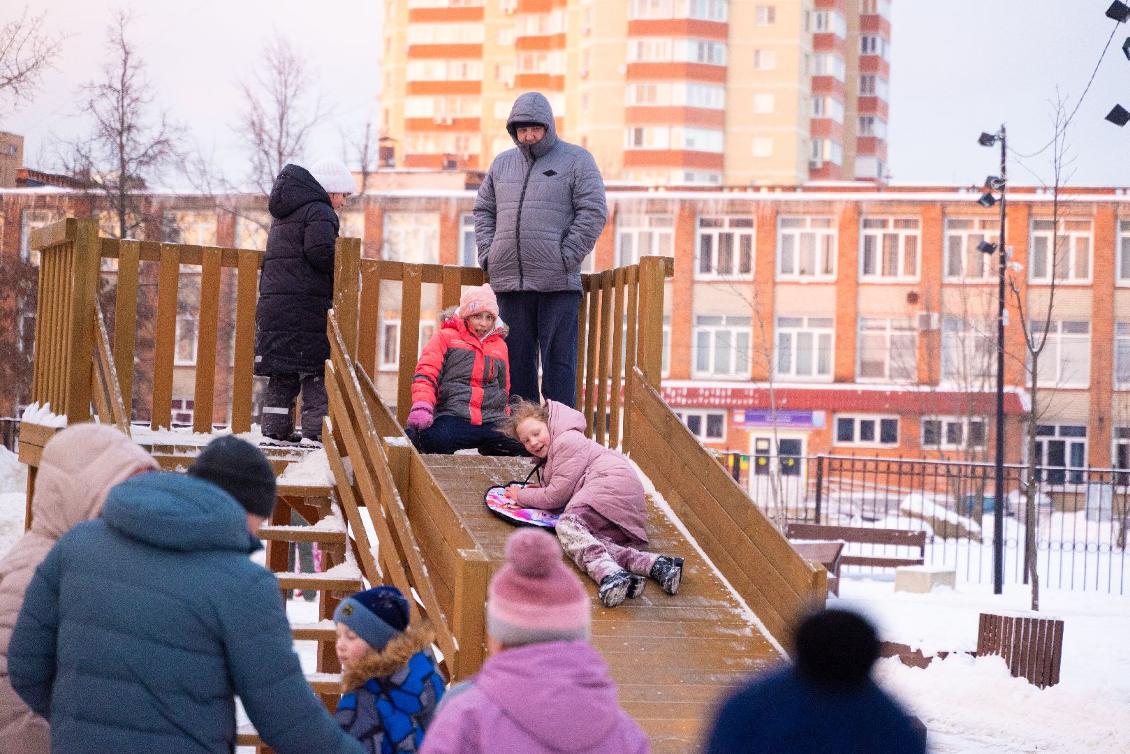 лыткарино, елки, горки,