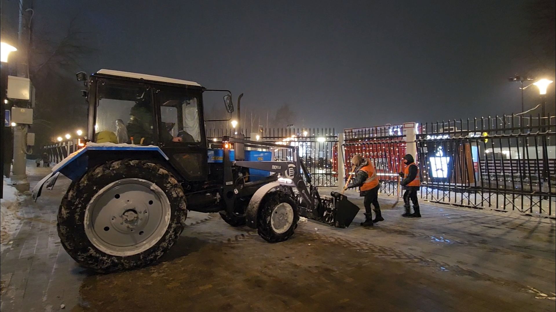 подольск, снег, уборка общественных территорий,