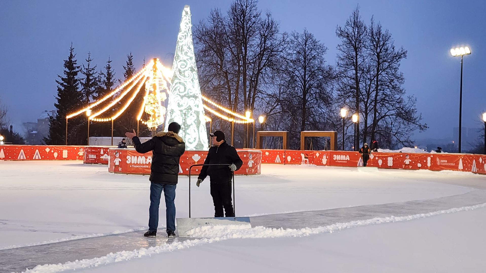 подольск, снег, уборка общественных территорий,